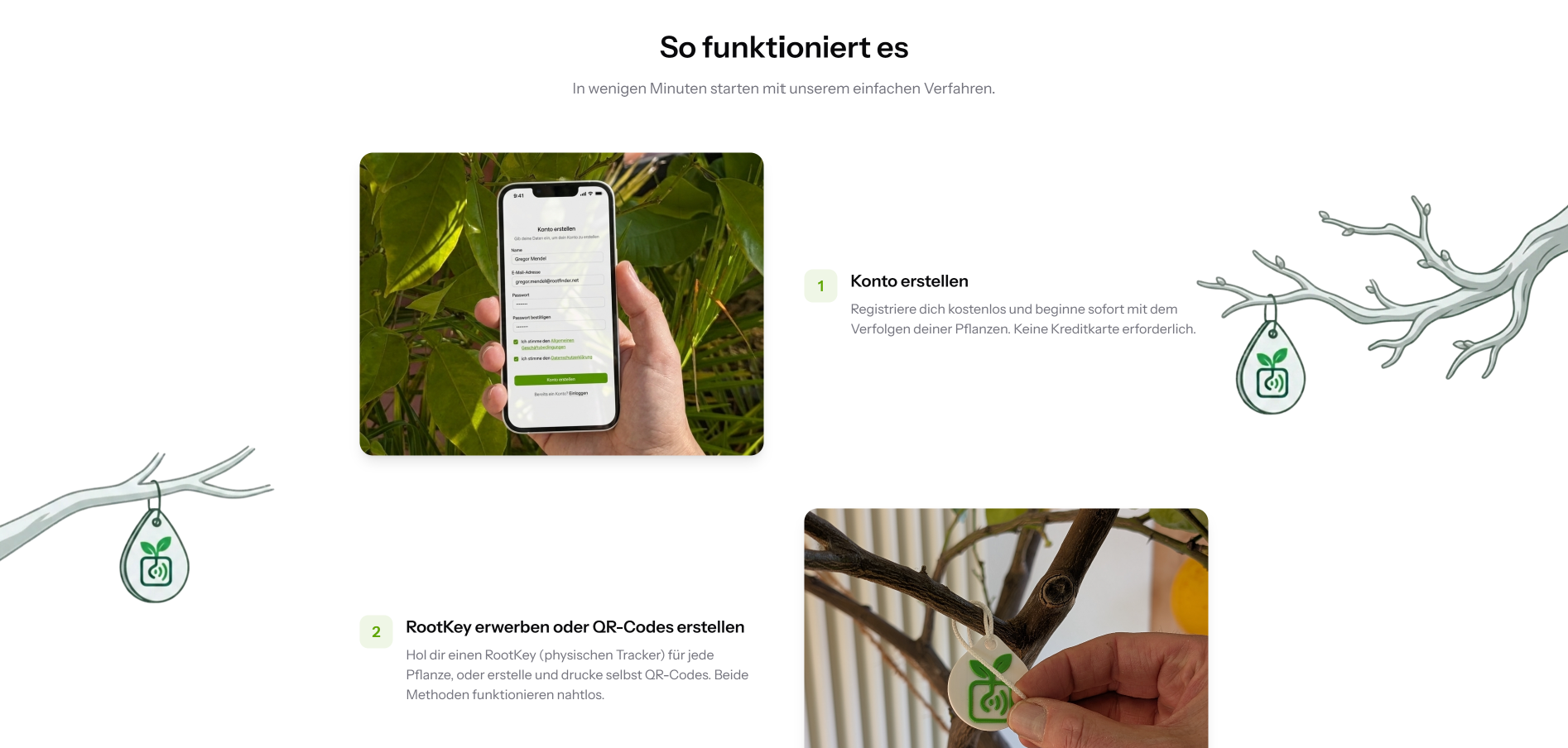 Rootfinder: digitale Pflanzenverwaltung per QR-Code